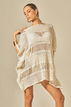 Charger l'image dans la galerie, Model Front: Empress Kaftans / Cover Ups Offwhite Tunica Nikki

