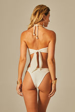 Charger l&#39;image dans la galerie, Model Back: Empress One-Piece Bardot Body Off White Luxor Texture
