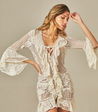 Charger l&#39;image dans la galerie, Gallery: Empress Kaftans / Cover Ups Isabel Dress Off White Lace
