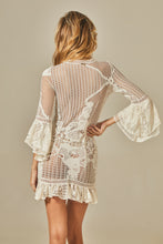Charger l&#39;image dans la galerie, Model Back: Empress Kaftans / Cover Ups Isabel Dress Off White Lace
