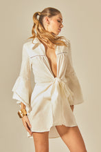Charger l&#39;image dans la galerie, Image 02: Empress Shirtdress Offwhite Camisa Claire
