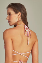 Charger l&#39;image dans la galerie, Top Bikini Danielle Pink Chevron
